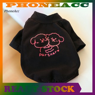 Phoneacc เสื้อกันหนาวสัตว์เลี้ยง เรืองแสง แบบสวมหัว พิมพ์ลายตัวอักษร ใส่สบาย สําหรับสัตว์เลี้ยง สุนัข