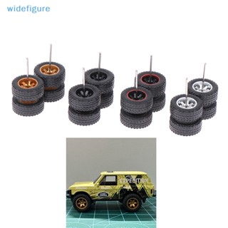 Widefigure ล้อยางรถแข่ง พร้อมแกนล้อ 1:64 DIY 1 ชุด