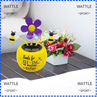 Wattle แดชบอร์ดพลังงานแสงอาทิตย์ รูปดอกไม้น่ารัก สําหรับตกแต่งบ้าน ระเบียง รถยนต์