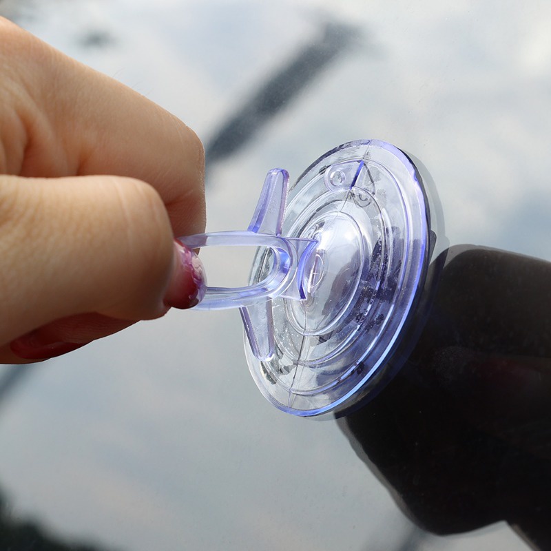 10 ชิ้น / เซต สีดํา ใส รถ ที่บังแดด ถ้วยดูด / ที่บังแดด ยานยนต์ แก้ไข หัวเข็มขัด อุปกรณ์เสริม