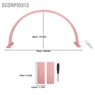 Scorpio313 โคมไฟตั้งโต๊ะ Led 30W 3000K‐6500K สีชมพูอ่อน 75 ซม. สําหรับดูแลผิวเล็บ