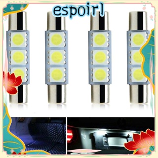 Espo หลอดไฟอ่านหนังสือ LED DC12V COB 31 มม. ไม่มีข้อผิดพลาด สีขาว สําหรับรถยนต์ 4 ชิ้น