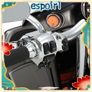 Espo ฝาครอบสวิตช์โครเมี่ยม ติดแฮนด์บาร์รถจักรยานยนต์ สําหรับ Harley Motorbike