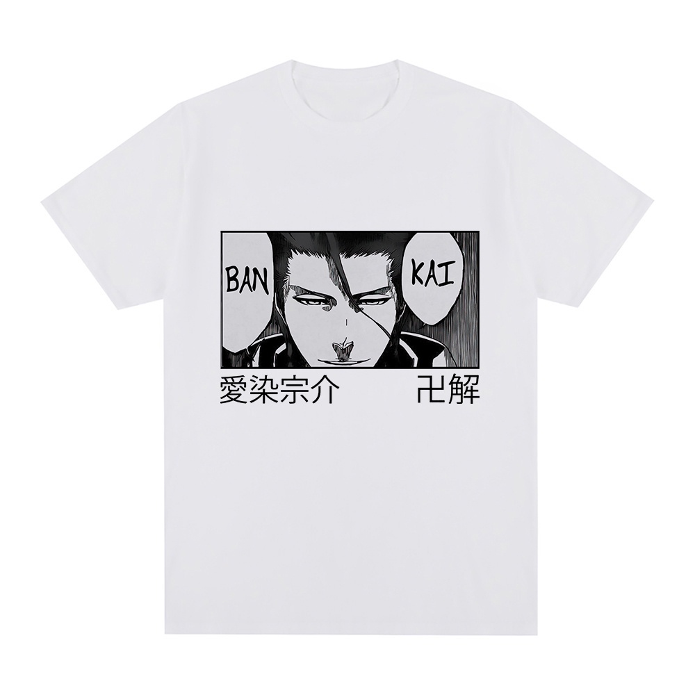 เวรเอ้ย  【พร้อมส่ง】เสื้อยืด พิมพ์ลายการ์ตูนอนิเมะ Bleach Thousand Year Blood War Aizen Sosuke Bankai