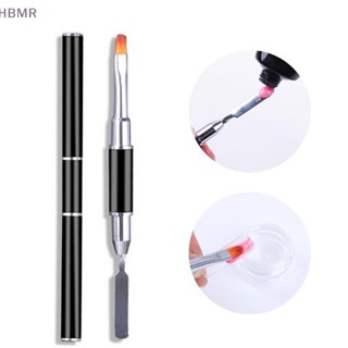 [HBMR] 2-in-1 อุปกรณ์ตกแต่งเล็บ ปากกาสแตนเลส สองหัว ลายดอกไม้ HL