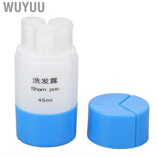 Wuyuu Travel Dispenser  Shower Bottle Small Light 3 in 1 Easy Assembly for Office