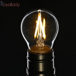 #ROYALLADY#LED หลอดไฟสีวอร์มไวท์ 180-240V 1X สไตล์เรโทร 1 ชิ้น