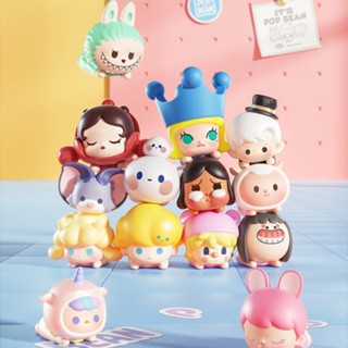 【ของแท้】ฟิกเกอร์ Popmart pop bean 3 สไตล์คลาสสิก ของขวัญตกแต่ง POPMART crybaby