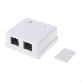 Yili CAT5e RJ45 ขั้วต่อขยายสายเคเบิลอีเธอร์เน็ต เป็น Fem CAT5e Dual Jack 8P8C