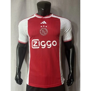 เสื้อกีฬาแขนสั้น ลายทีมชาติฟุตบอล Ajax 2023-24 ชุดเหย้า