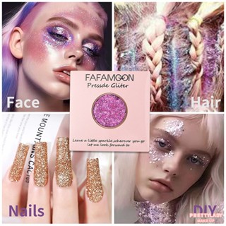 FAFAMOON เมคอัพ Waterproof Shimmer Palette Matte Monochrome Eyeshadow Pigmented Glitter Eyeshadow Brighten Eyes [prettylady]