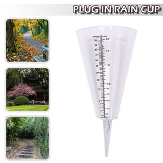 Rain Gauge Dual Scale Cone Measuring Cup Outdoor Water Measuring Tool for Garden