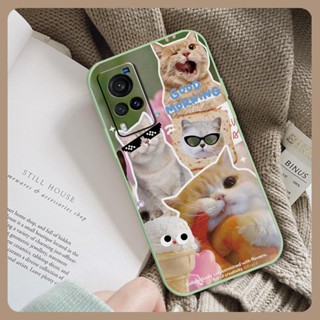 phone case Liquid silicone shell Phone Case For VIVO X60 Cartoon Skin-friendly feel Simplicity soft shell Lens package