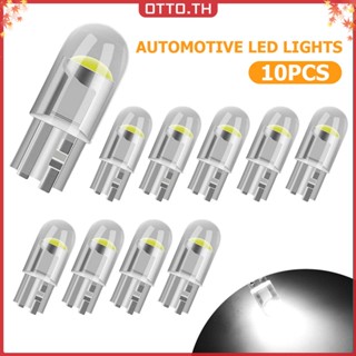 ✾ออตโต้✤【คุณภาพสูง】หลอดไฟ Led T10 DC 12V 10 ชิ้น สําหรับรถยนต์