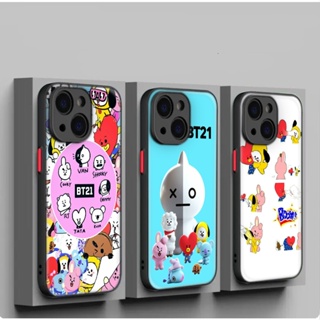 เคสมือถือ แบบนิ่ม ลาย BTS Bangtan Boys BT21 XA44 สําหรับ iPhone 12 13 Plus 14 Pro Max