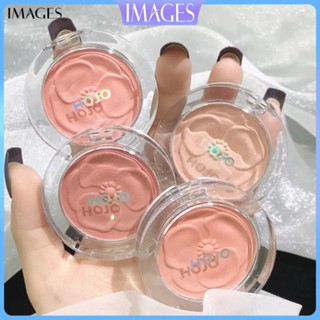 HOJO Camellia Emboss Blush นักเรียนหญิง Natural Nude Makeup ไม่ใช่เรื่องง่ายที่จะบินสีชมพู Matte Orange Monochrome Blush LB3YXZB0083