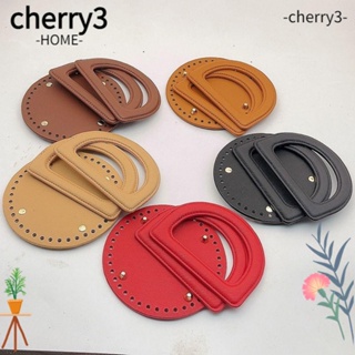 Cherry3 สายคล้องกระเป๋า หนัง PU แฮนด์เมด ทนทาน DIY 3 ชิ้น ต่อชุด