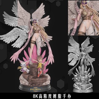 9.9 เหนื่อยมาก[Digimon Heavenly Female Beast] โมเดลฟิกเกอร์เรซิ่น รูปทหาร GK สีขาว สําหรับตกแต่งโต๊ะ NOIG