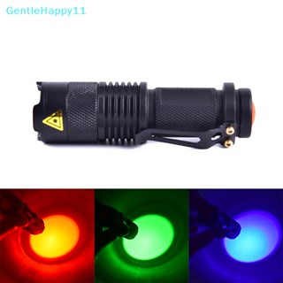 Gentlehappy ไฟฉาย LED สีแดง สีเขียว สีฟ้า สําหรับตั้งแคมป์