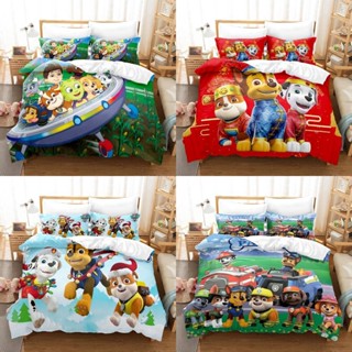 Fash PAW Patrol ชุดเครื่องนอน ผ้าปูที่นอน ปลอกหมอนผ้าห่ม ปลอกหมอน บ้าน ห้องนอน หอพัก ซักได้ ป๊อป