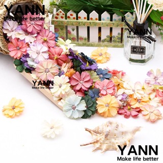 Yann1 ดอกเดซี่ประดิษฐ์ DIY สําหรับตกแต่งบ้าน งานแต่งงาน 50 ชิ้น