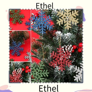 Ethel1 เกล็ดหิมะพลาสติก 10 ซม. สําหรับตกแต่งคริสต์มาส ฤดูหนาว 6 ชิ้น