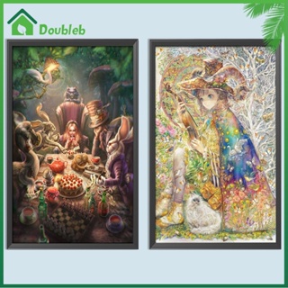 【Doub X ✮】ภาพวาดปักเพชร ทรงกลม ลายการ์ตูน 5D DIY สําหรับตกแต่งบ้าน ✮