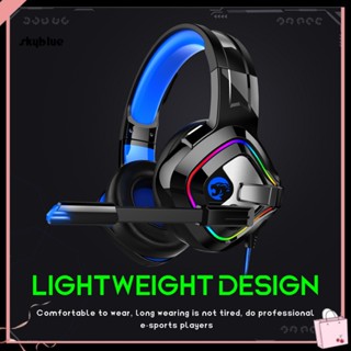 [Sy] A66 หูฟังซับวูฟเฟอร์ แบบมีสาย RGB 35 มม. พร้อมไมโครโฟน สําหรับคอมพิวเตอร์