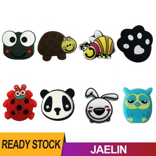 ไม้เทนนิส ซิลิโคน ลายการ์ตูนสัตว์ กันกระแทก 2 ชิ้น [Jaelin.th]