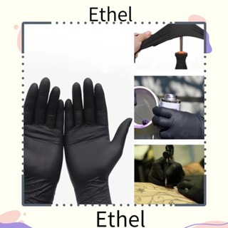 Ethel1 ถุงมือยางไนไตร ป้องกันไฟฟ้าสถิตย์ กันน้ํา ทนทาน ใช้แล้วทิ้ง สําหรับทําความสะอาดสัตว์เลี้ยง ทําสวน ห้องครัว 100 ชิ้น S-XL