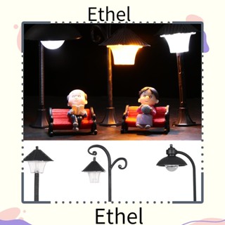 Ethel1 โคมไฟถนน ฟิกเกอร์เรซิ่น งานฝีมือ ตกแต่งบ้าน สวนนางฟ้า ของจิ๋ว