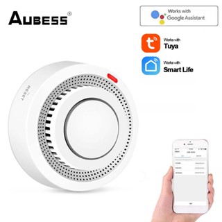 TUYA SMART WORLD WIFI Wireless Standalone Fire Smoke Alarm Detector Portable Fire Sensor for Home Security Alarm System