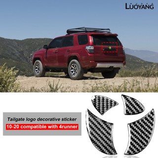 Lth สติกเกอร์คาร์บอนไฟเบอร์ ทนความร้อน สําหรับตกแต่งแผงโลโก้รถยนต์ Toyota 4Runner 2010-2020 4 ชิ้น