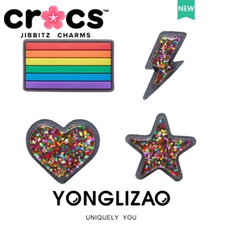 Jibbitz crocs หัวเข็มขัด รูปดอกไม้ อุปกรณ์เสริม สําหรับตกแต่งรองเท้า crocs DIY 2023