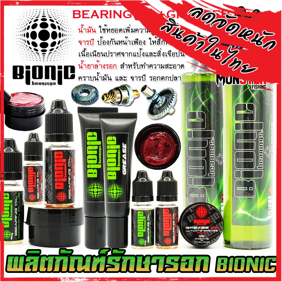 น้ำมัน จารบี น้ำยาล้างรอก ไบโอนิก BIONIC BEARING OIL/GREASE/CLEANER