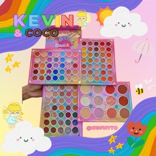 🌈(ของแท้💯- พร้อมส่ง)🌷Kevin&amp;Coco พาเลทสมุดเล่มใหญ่ อายแชโดว์ ทาตา ปัดแก้ม ไฮไลท์ คอนทัว ครบหน้า 117 เฉดสี 4 ชั้น