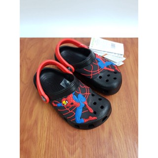 [GRANDGLORIOUS] Crocs Fun Lab Spiderman รองเท้าแตะยาง กันน้ํา สําหรับเด็ก