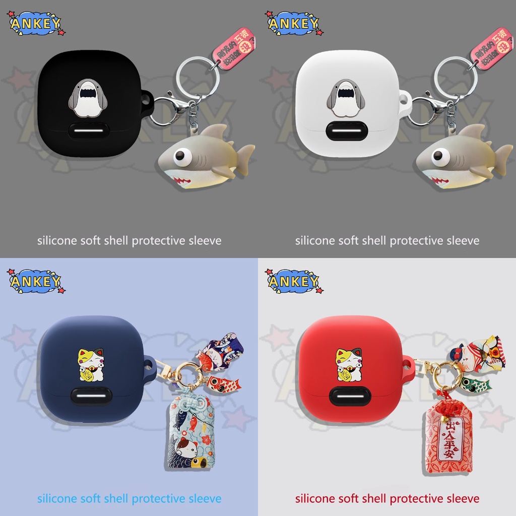 เคสหูฟังซิลิโคนนิ่ม ลายฉลามน่ารัก สําหรับ Anker SoundCore Liberty 4 NC VR P10 Air 2 Pro
