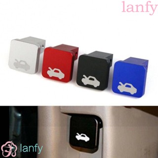 Lanfy อะไหล่ฝาครอบมือจับฝากระโปรงหน้ารถยนต์ อลูมิเนียม ติดตั้งง่าย