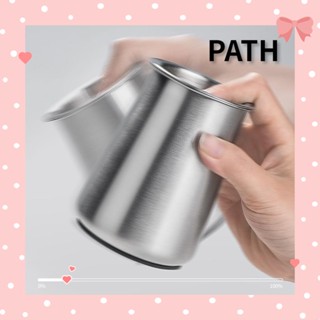 Path ถ้วยกรองกาแฟ สเตนเลส สีเงิน พร้อมฝาปิด