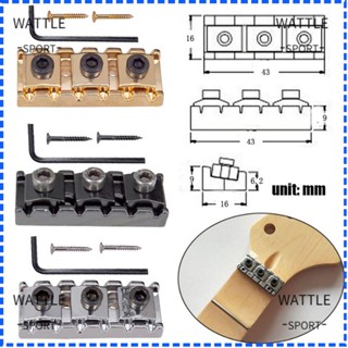 Wattle อุปกรณ์เสริมบล็อกน็อตโลหะ ทนทาน สําหรับสายกีตาร์ 43 มม.