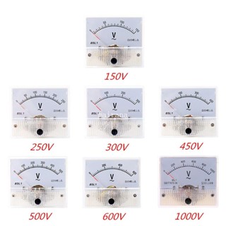 【MT】แผงโวลต์มิเตอร์อะนาล็อก วัดแรงดันไฟฟ้า 85L1 AC0-100V พลาสติก