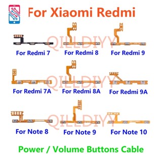 ปุ่มเปิดปิดเสียงกล้อง สายเคเบิ้ลอ่อน สําหรับ Xiaomi Redmi 7 7A 8 8A 9 9A Note 7 8 8T 9 10 Pro 9s MI 10T Lite 10