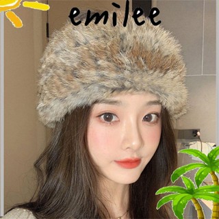 EMILEE ที่คาดผม ประดับขนเฟอร์เทียม หิมะ แฟชั่นฤดูหนาว