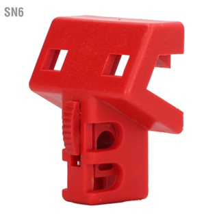 SN6 Double Pole Circuit Breaker Lockout ไนลอนเสริมแรงฉนวนกันไฟ 60x48x30mm ล็อคไฟฟ้า Tagout Lock