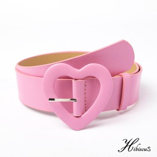 Hibiscus-barbie Pink Heart Belt - เข็มขัดรูปหัวใจ - หวานและสง่างาม สําหรับปาร์ตี้และสตรีท