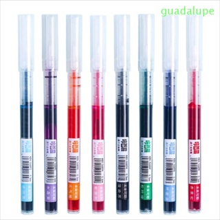 Guadalupe ปากกาเจล 8 ชิ้น ปลายแหลม 8 สี 0.5 มม. 8 ชิ้น สําหรับนักเรียน