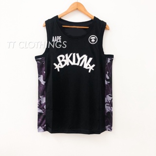 [ขายถูก!!] เสื้อกีฬาบาสเก็ตบอล AAPE special Brookyln Nets สีดํา