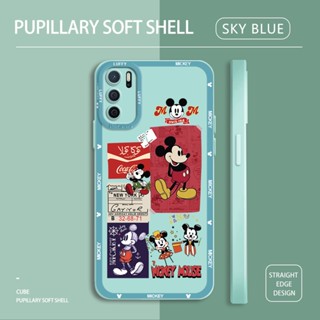 เคส OPPO A16 A16K A16E A36 A76 A95 A96 5G เคสโทรศัพท์ซิลิโคน TPU แบบนิ่ม ลายการ์ตูนมิกกี้ เมาส์ ป้องกันเลนส์ กันกระแทก