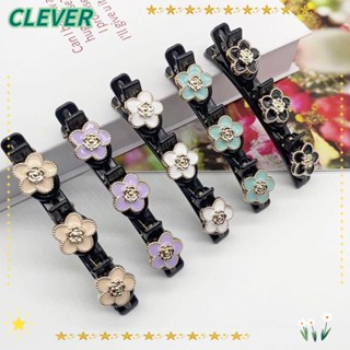 Clever 4/5 ชิ้น กิ๊บถัก ของขวัญ หน้าม้า สําหรับผู้หญิง จัดแต่งทรงผม ผ้าซาติน ที่คาดผม